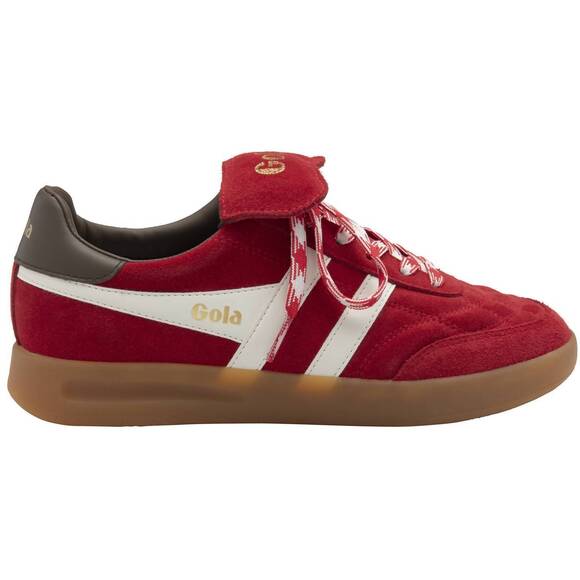 GOLA Shoes - NEW GOLA women's stadia 86 trainer shoes in red/off white/brown/gum